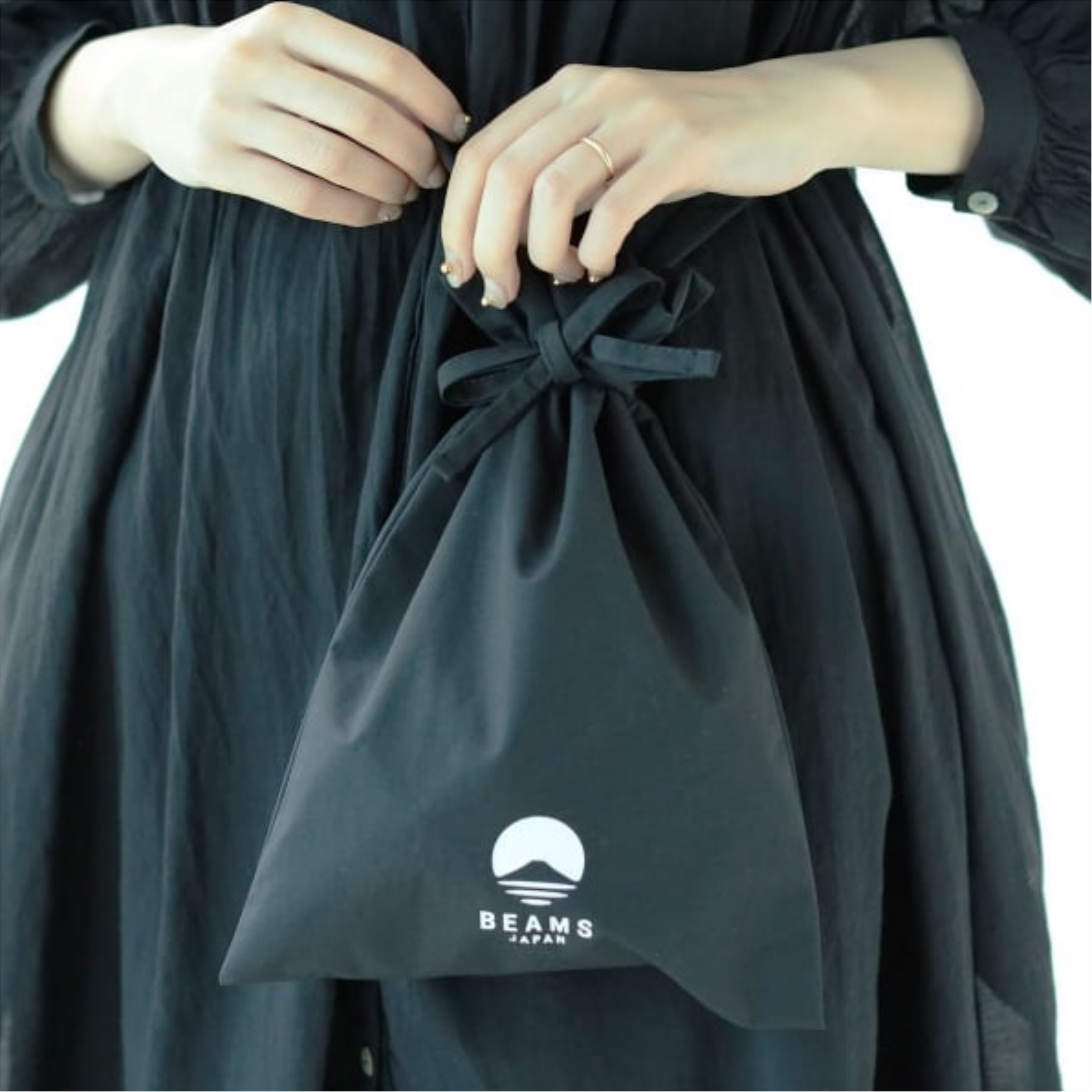 2024SS BEAMS JAPAN 富士山 側背包 肩背 束口袋 手拿包 包包 現貨 56610305271