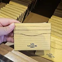 [S] COACH CR844 SLM ID CC LIZ LEATHER,SV/HAY, 196395285044 (SCO872)