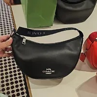 [S] COACH CT644 SMOOTH LEATHER PACE SHB,SV/BLACK, 196395279357 (SCO883)