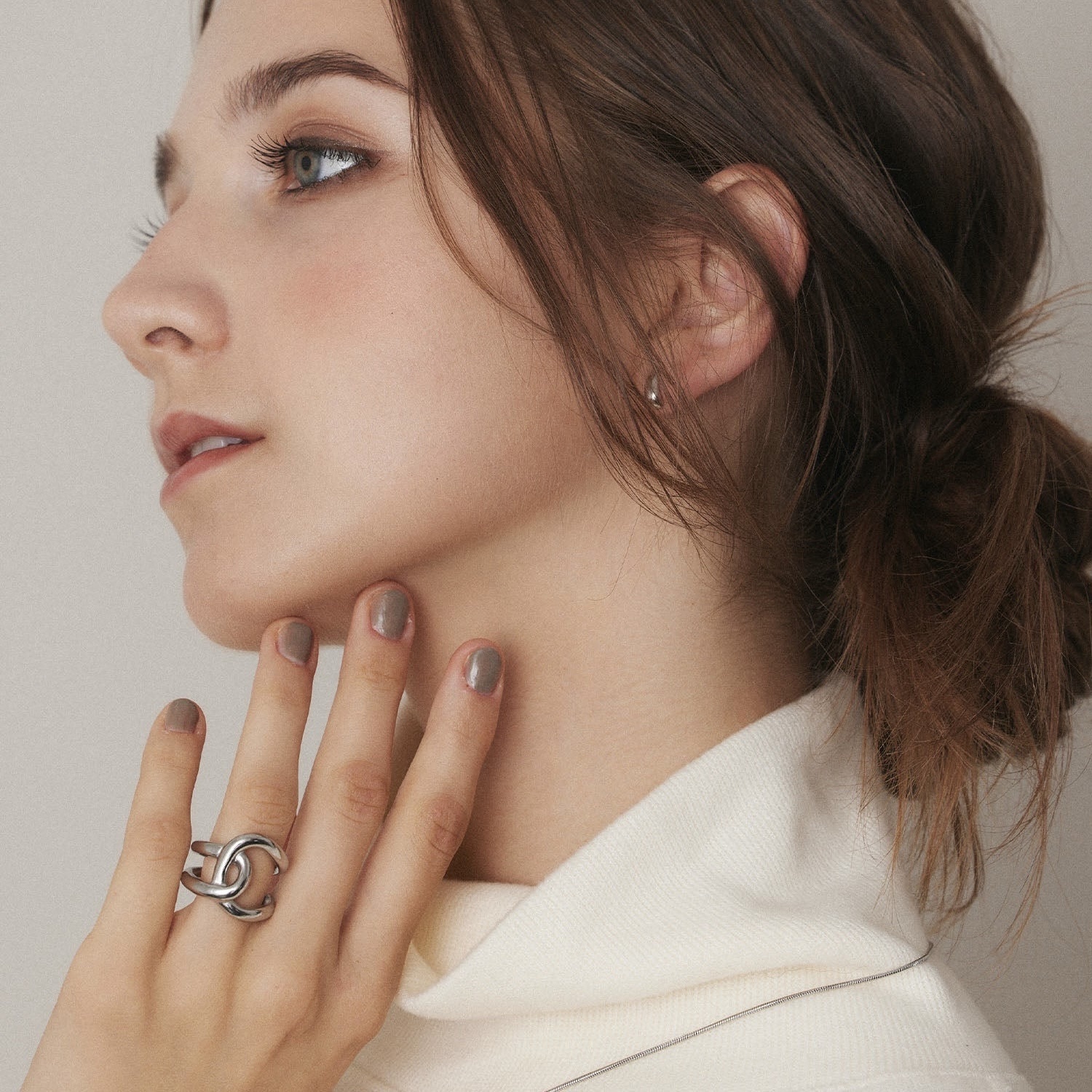 cene 不規則雙Ｃ戒指