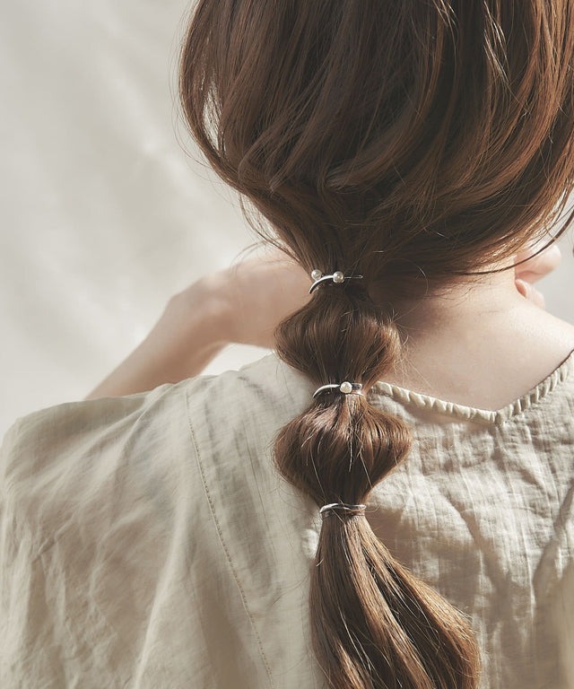 金屬珍珠迷你髮插SET