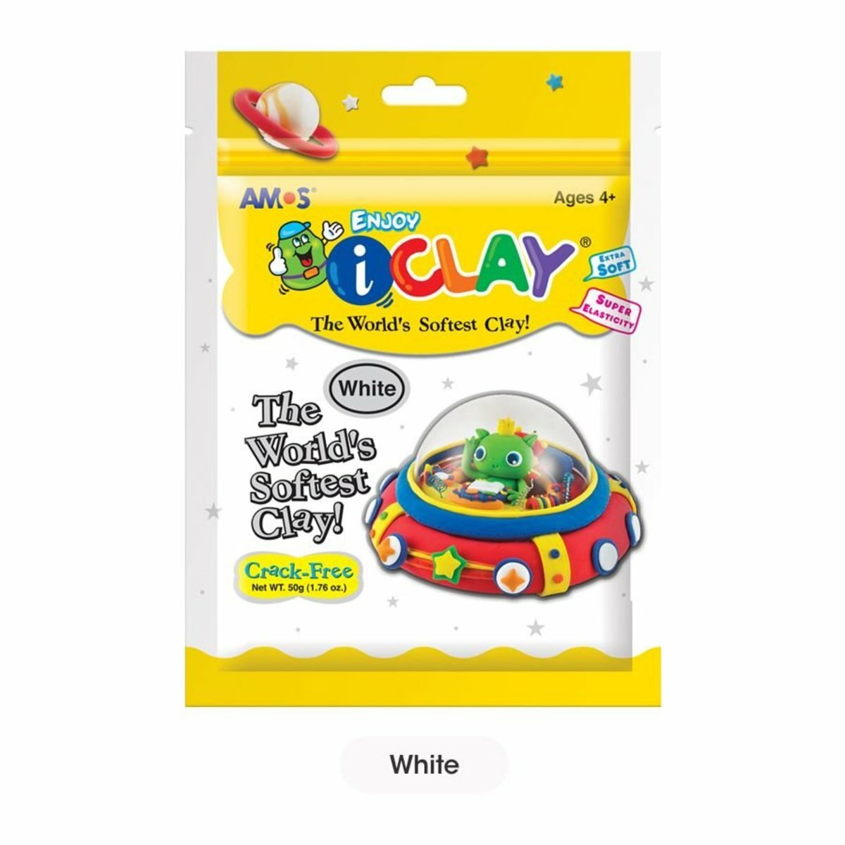 AMOS - 韓國 AMOS iCLAY® 50克 袋裝輕黏土, 8色系列《香港行貨》