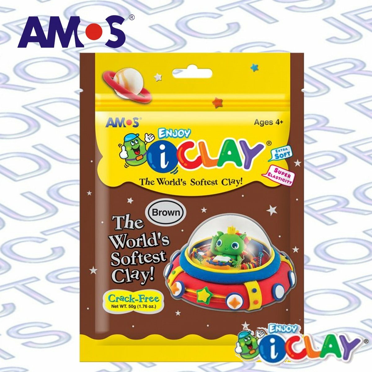 AMOS - 韓國 AMOS iCLAY® 50克 袋裝輕黏土《香港行貨》- 1 包