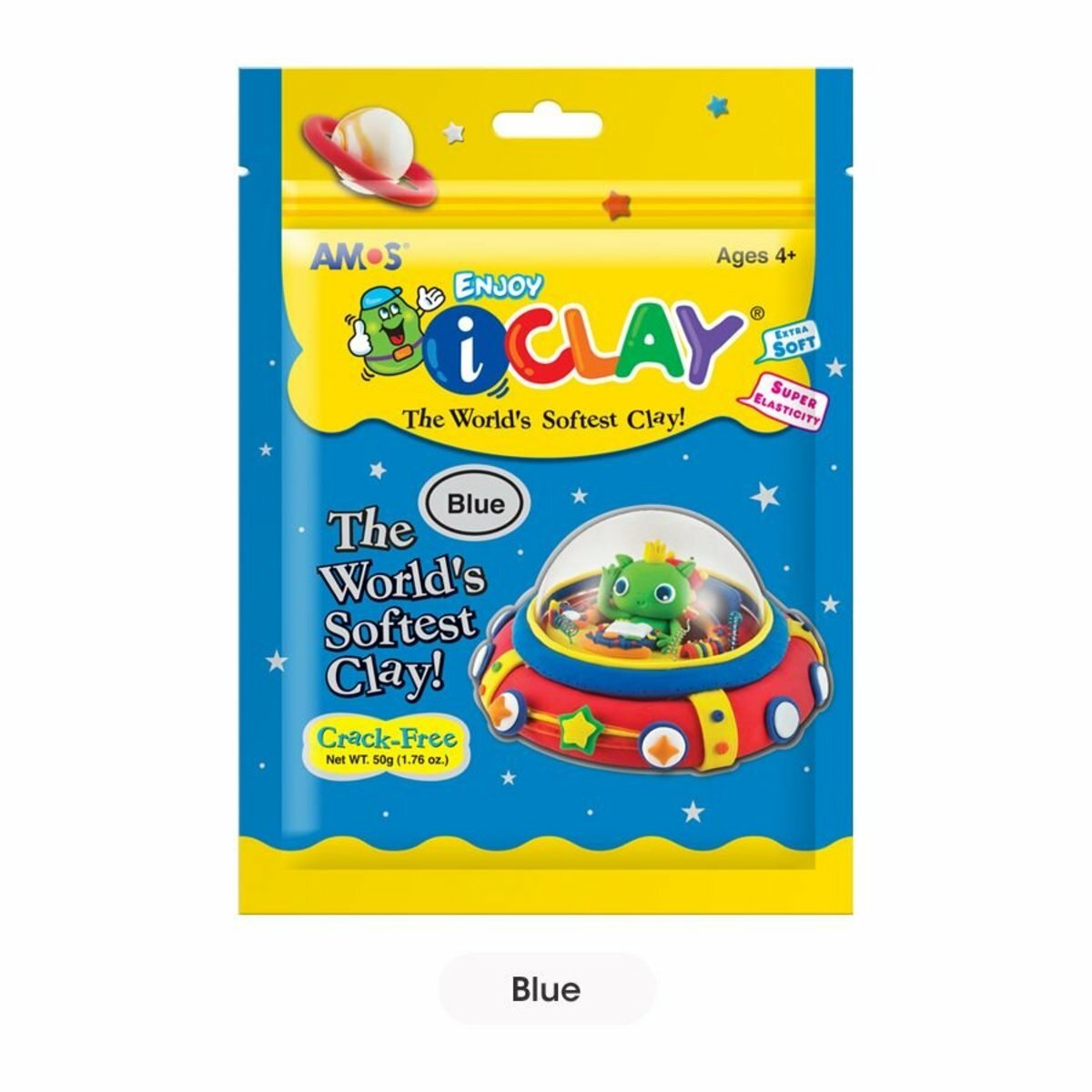 AMOS - 韓國 AMOS iCLAY® 50克 袋裝輕黏土, 15色全套系列《香港行貨》