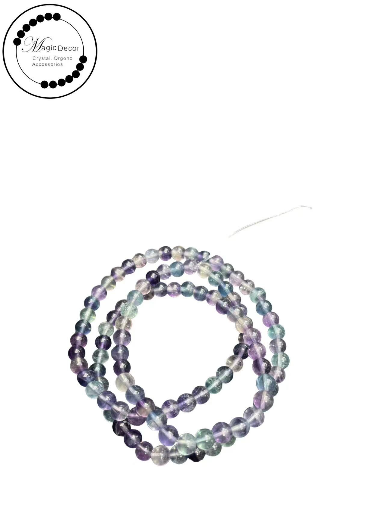 250823 - C80 5mm+螢石鑽切3圈頸鏈