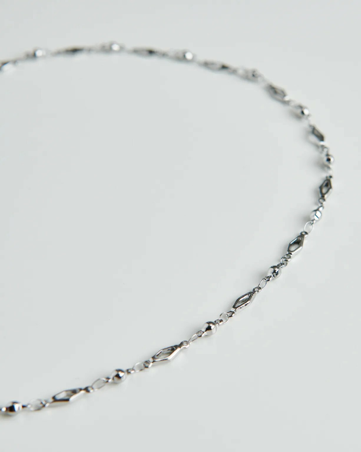 MN023 4MM寬特殊鏈身純鋼項鍊