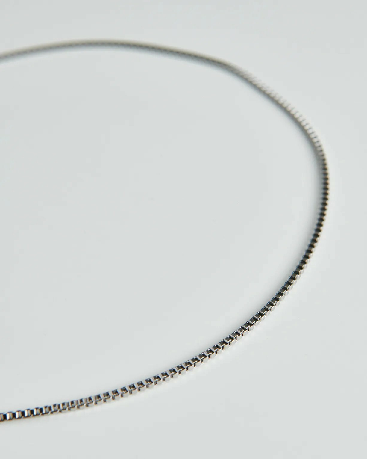 MN022 1.9MM寬純鋼方盒子項鍊