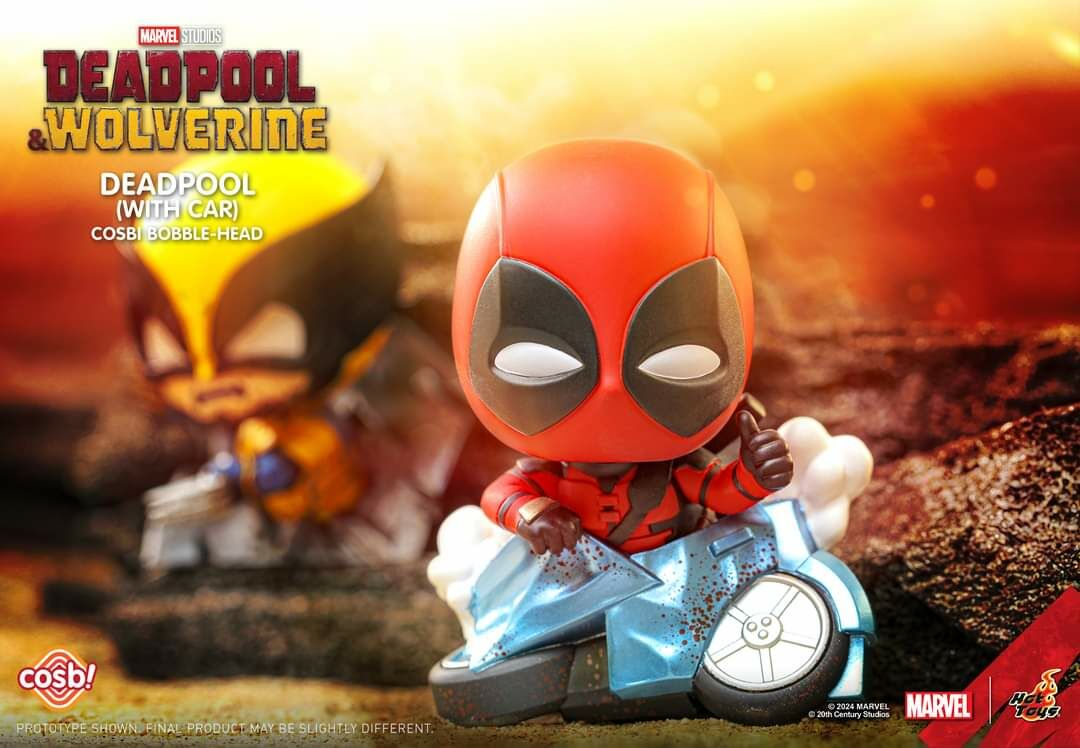 【Cosbaby】 Deadpool & Wolverine （Masked） Hot Toys Cosbaby Marvel Deadpool and Wolverine Masked Ver