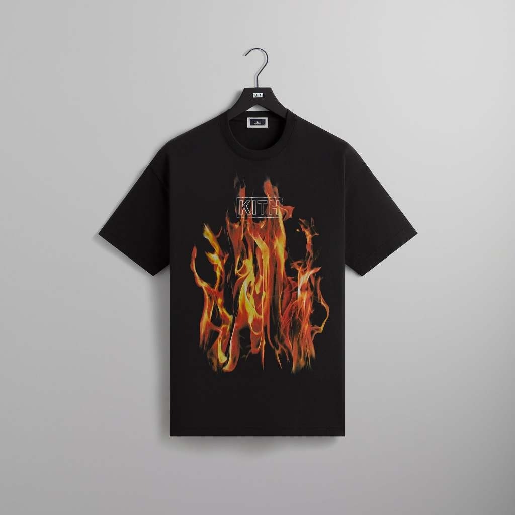2024SS Kith Pyro Box Logo Vintage Tee 火焰 字體 復古 短T 現貨