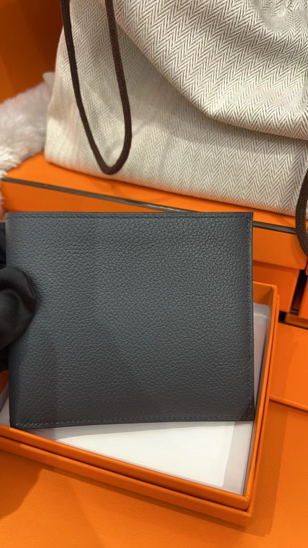 Hermes 朦朧灰短銀包 -M