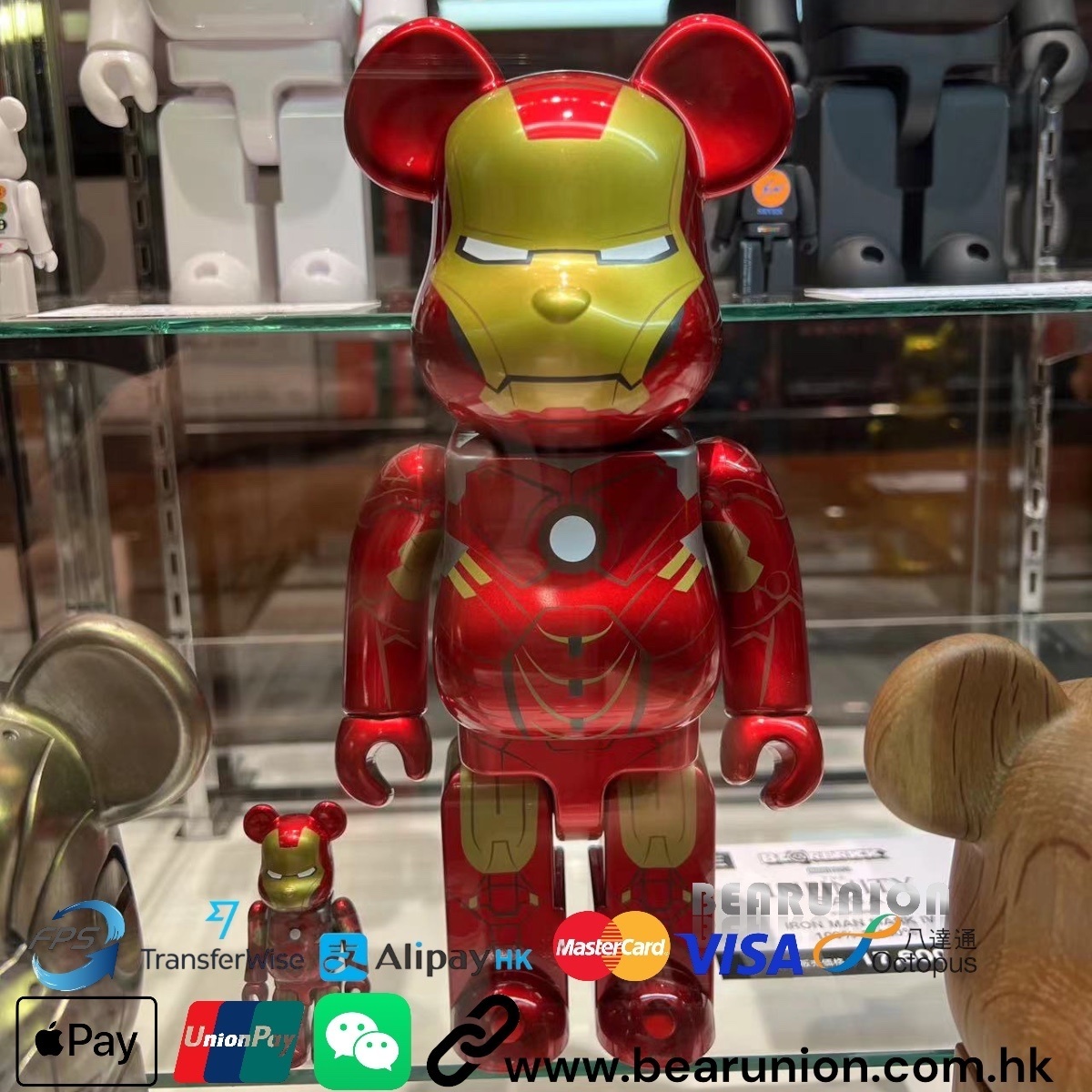 🥇現貨🥇Bearbrick 400% 100% IRON MAN MARK 4 🥇現貨🥇Bearbrick 400% 100% IRON MAN MARK 4