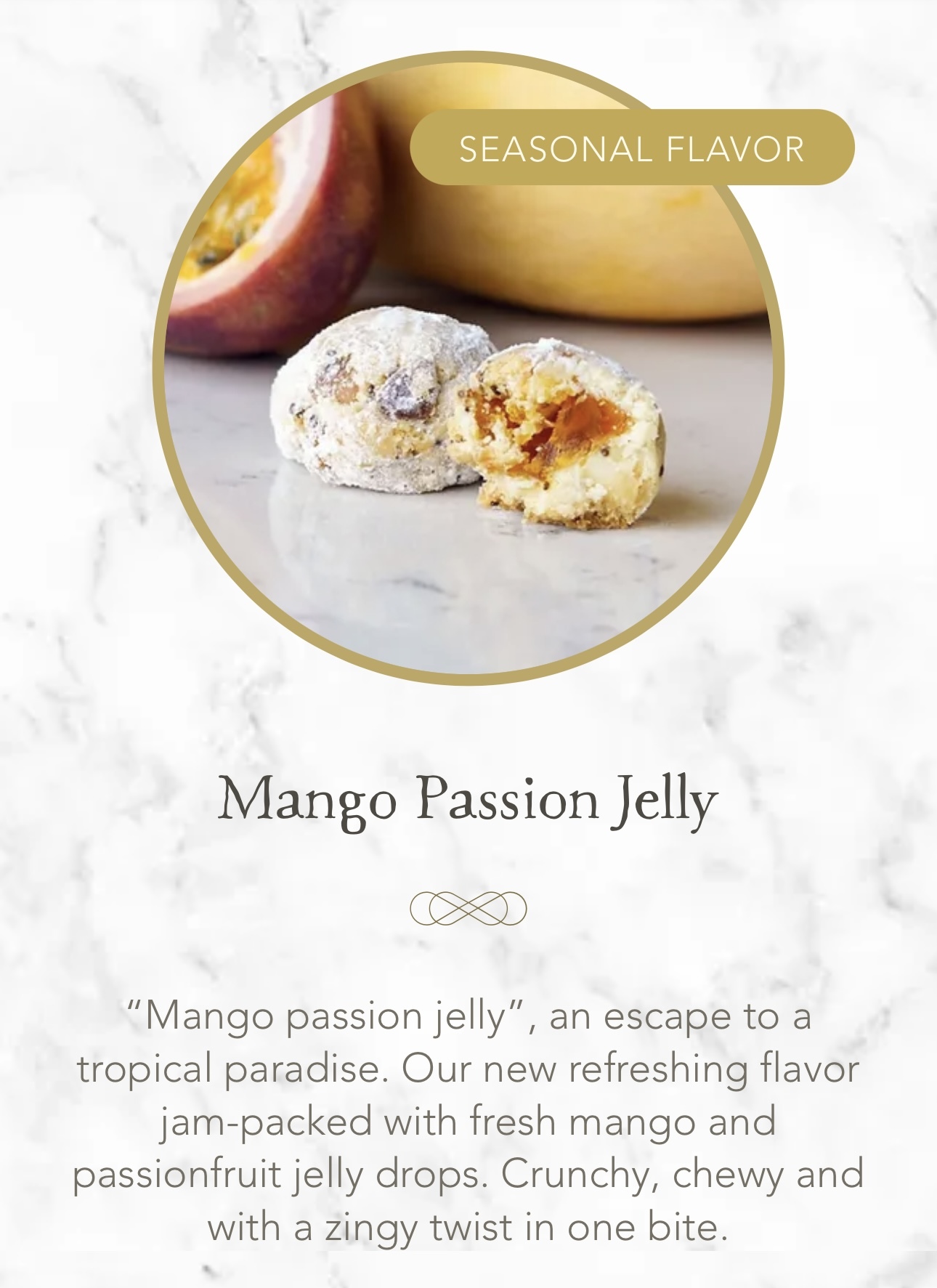 PS I LOVE YOU 曲奇波波 -  Mango Passion Jelly（芒果熱情果）