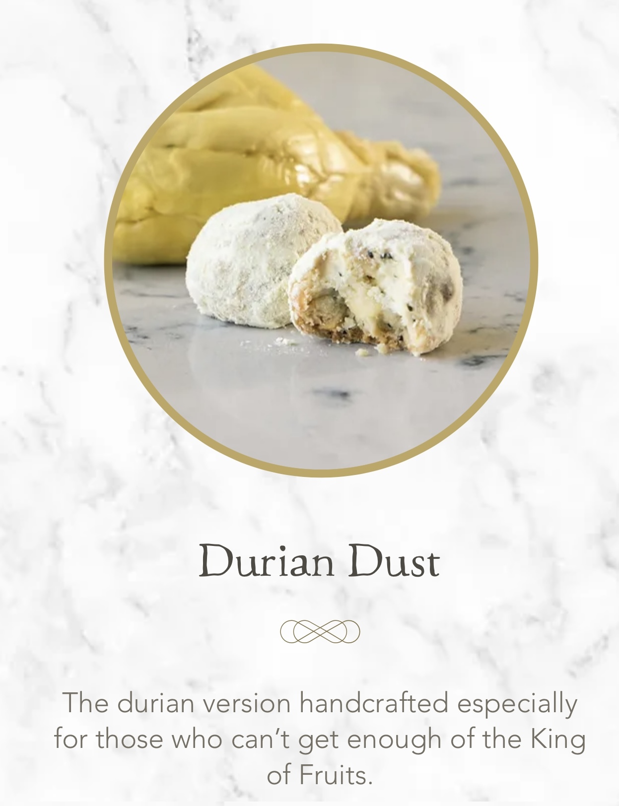 PS I LOVE YOU 曲奇波波 -  Durian Dust（榴槤）