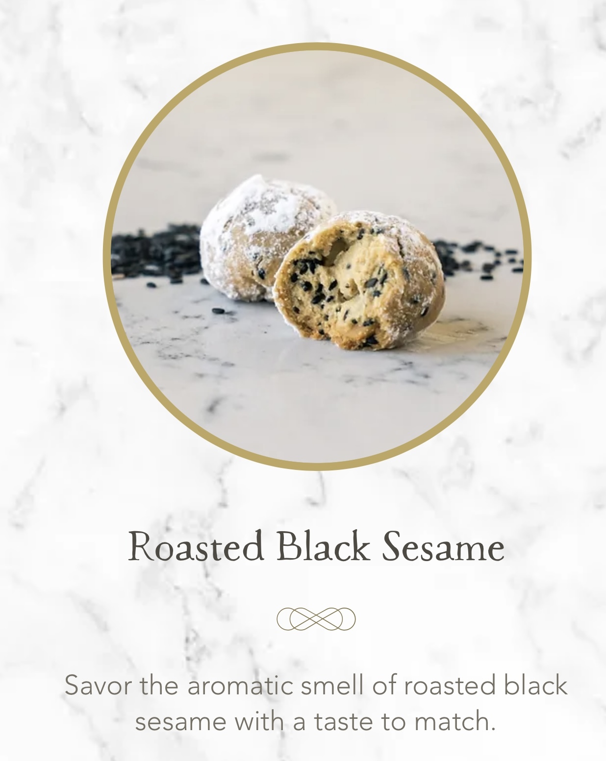 PS I LOVE YOU 曲奇波波 -  Roasted Black Sesame（烤黑芝麻）