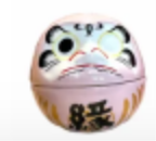 PP250318-C562- 達摩開運擺件-粉色（現貨可新蒲崗倉庫即取）