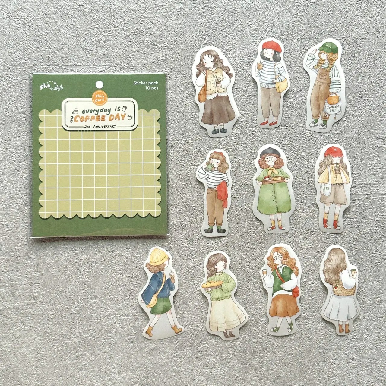 Sho Little Happiness Sticker Flakes - Everyday is Coffee Day