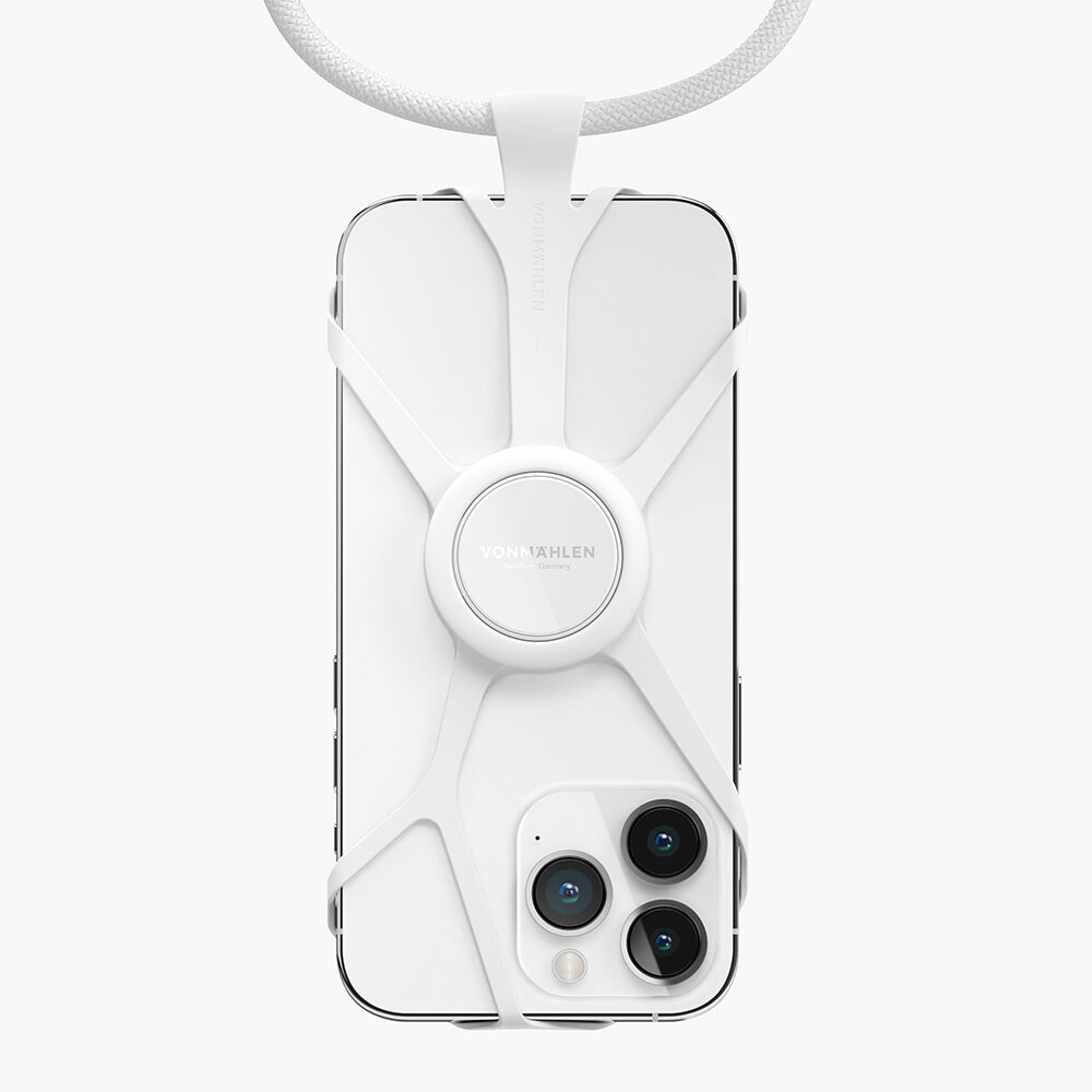 【福利品】德國VONMÄHLEN Infinity Plus 通用型手機掛繩＋多功能手指持架 (白)