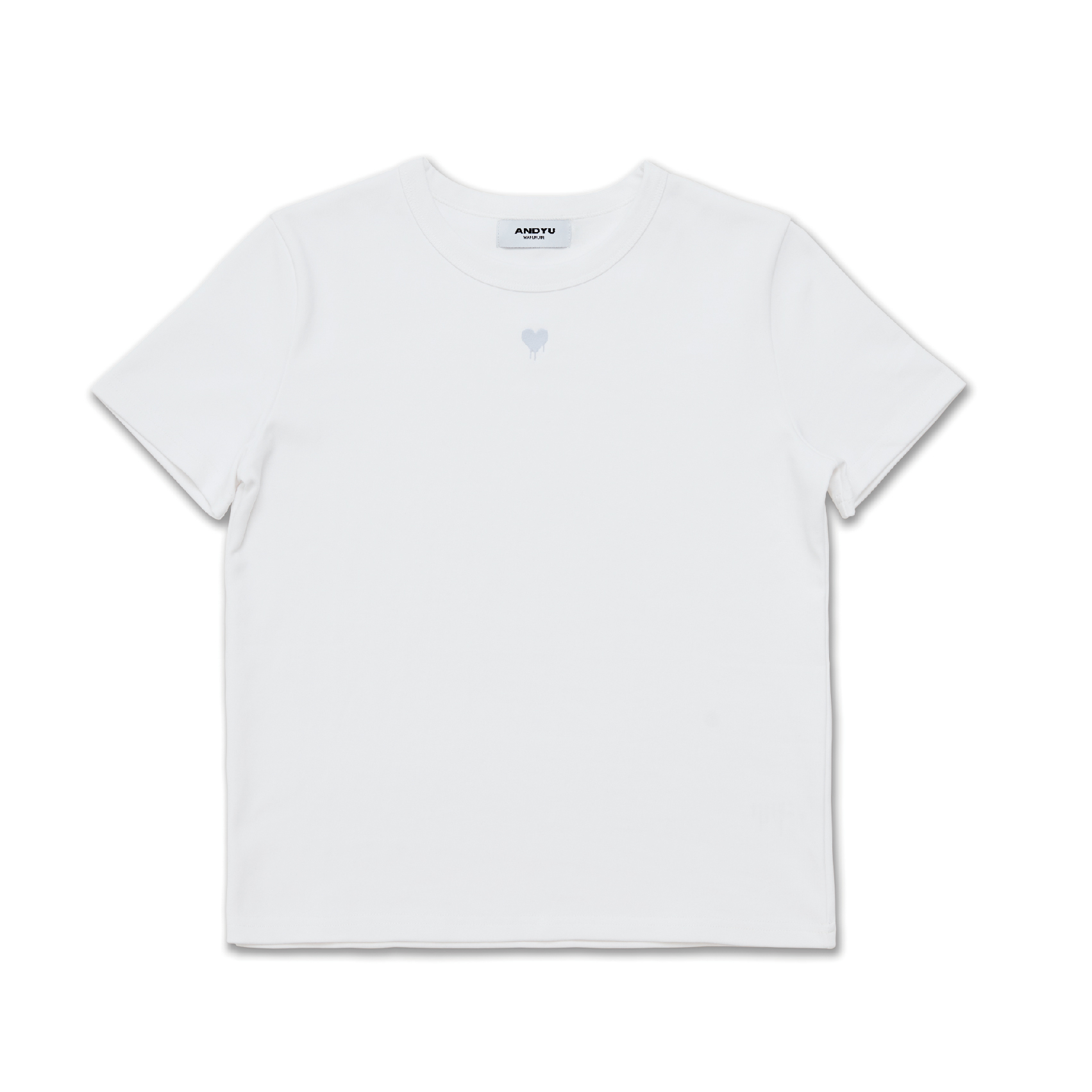 ANDYU classic melting logo t-shirt "white"