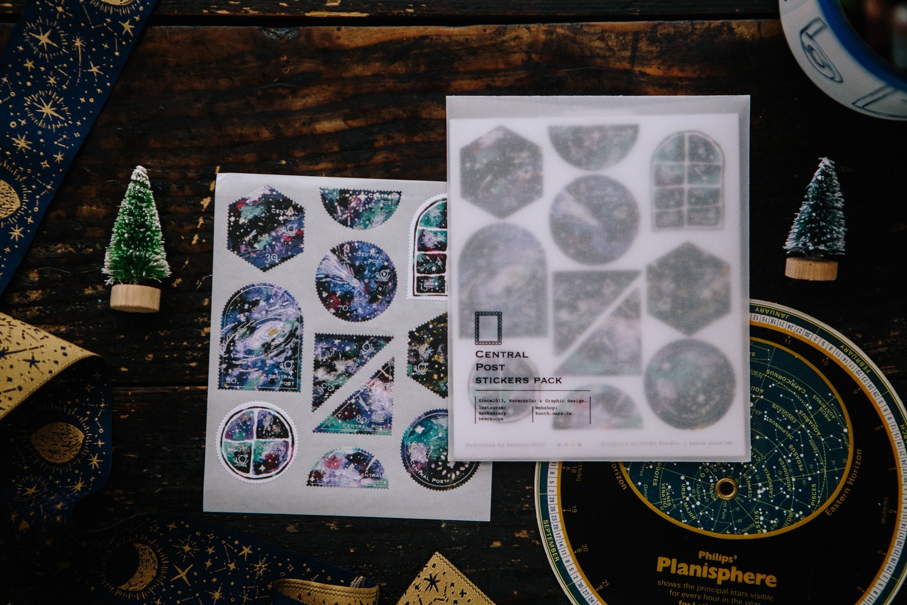 Ours Deep Starry Sky Stamp Sticker