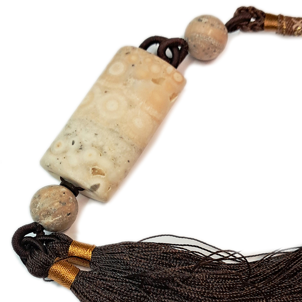 龍宮舍利原礦(珊瑚色)吊飾A7【十方】139830