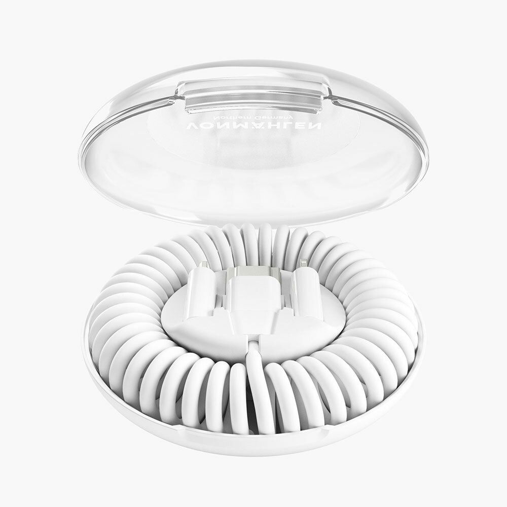 德國 VONMÄHLEN Allroundo eco 甜甜圈多合一充電傳輸線 (白)