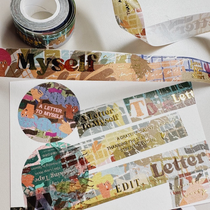 一封給自己的信 燙金和紙膠帶｜什物 A KIND OF CAFE