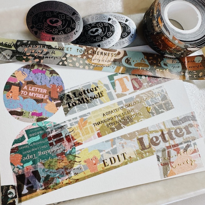 一封給自己的信 燙金和紙膠帶｜什物 A KIND OF CAFE