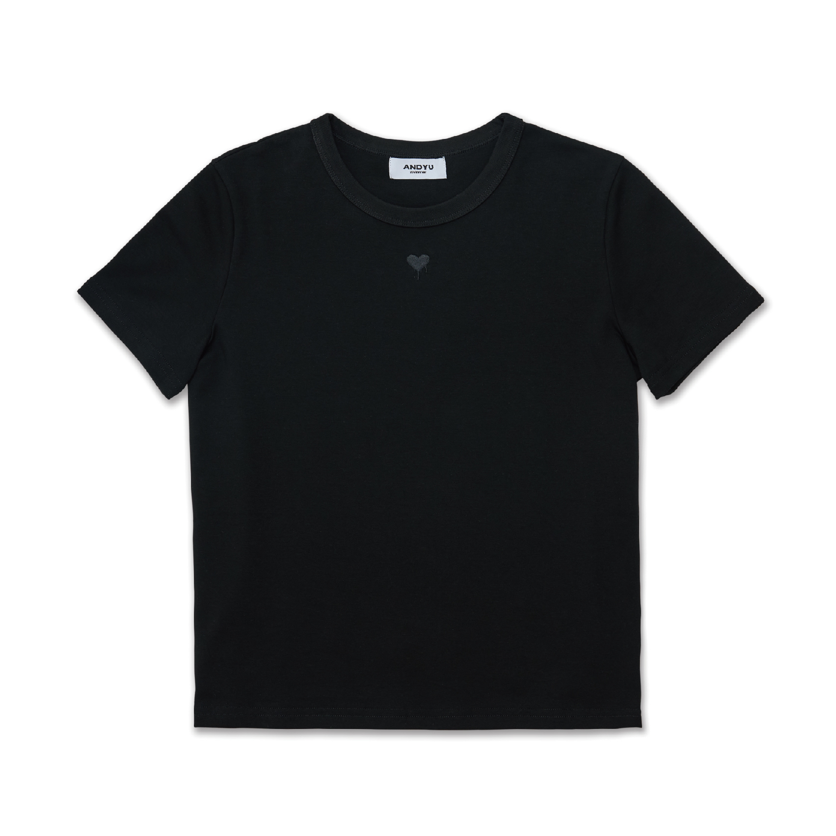 ANDYU classic melting logo t-shirt "black"