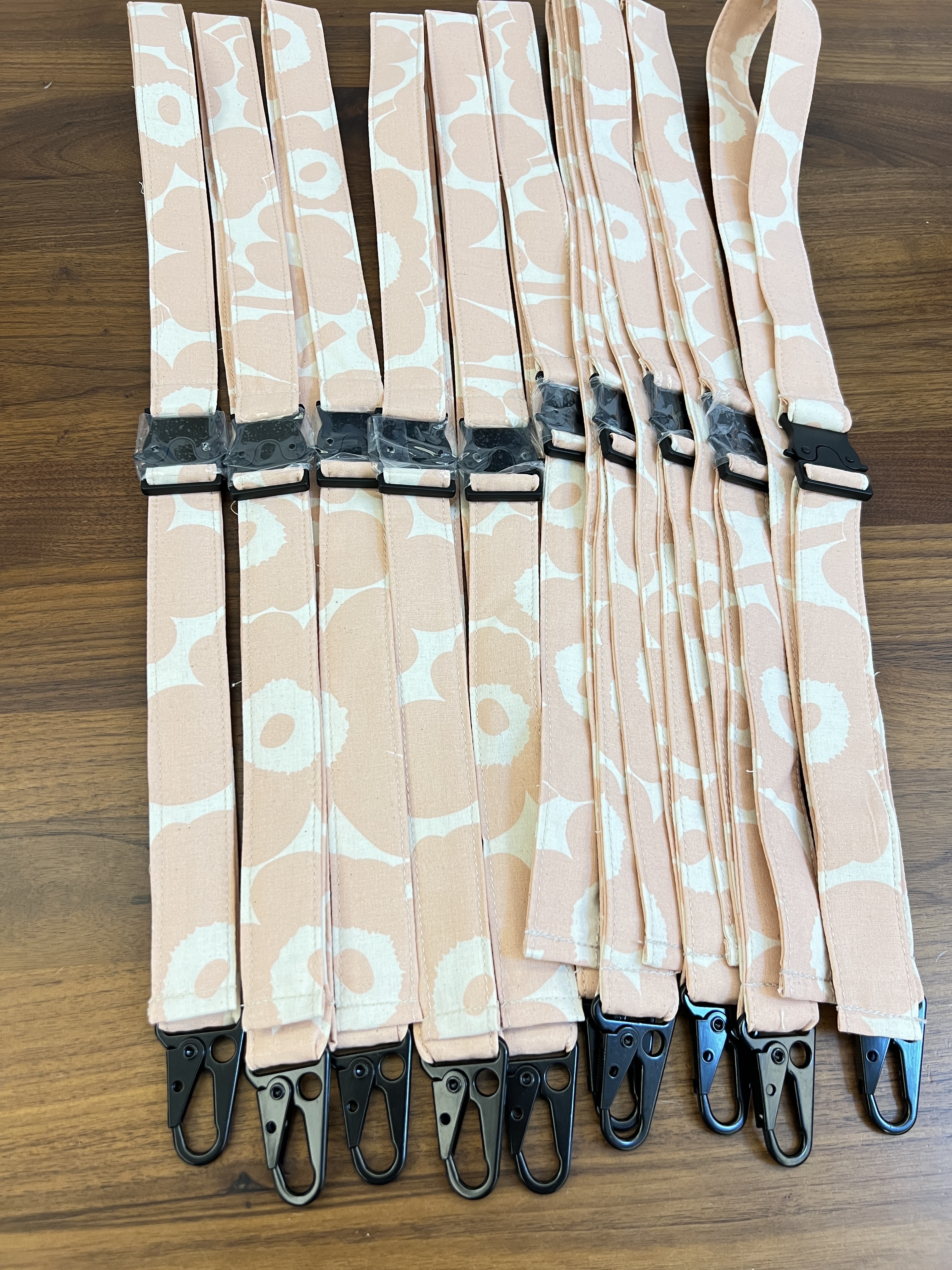 Cross Body Phone Charm 手機揹帶 | Marimekko cotton fabric | Japan limited cotton pink