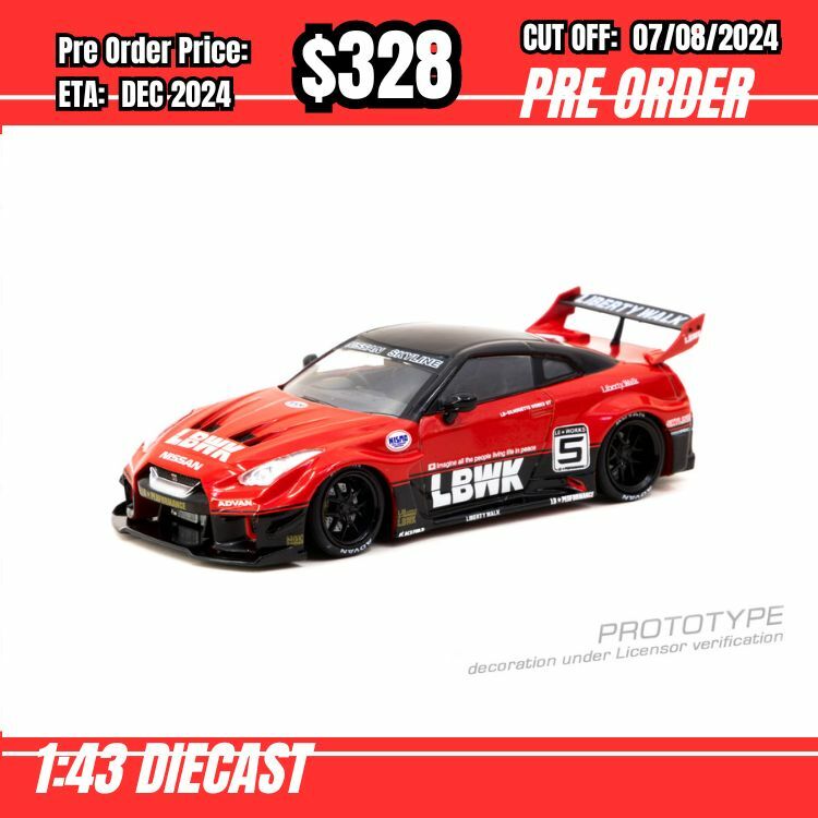 PO-$328 * Tarmac * 1:43 LB-Silhouette WORKS GT NISSAN 35GT-RR Silhouette [OD26/07]