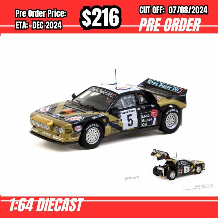 PO-$216 * Tarmac * 1:64 Lancia 037 Rally Catalunya 1985 F. Tabaton / L. Tedeschini [OD26/07]
