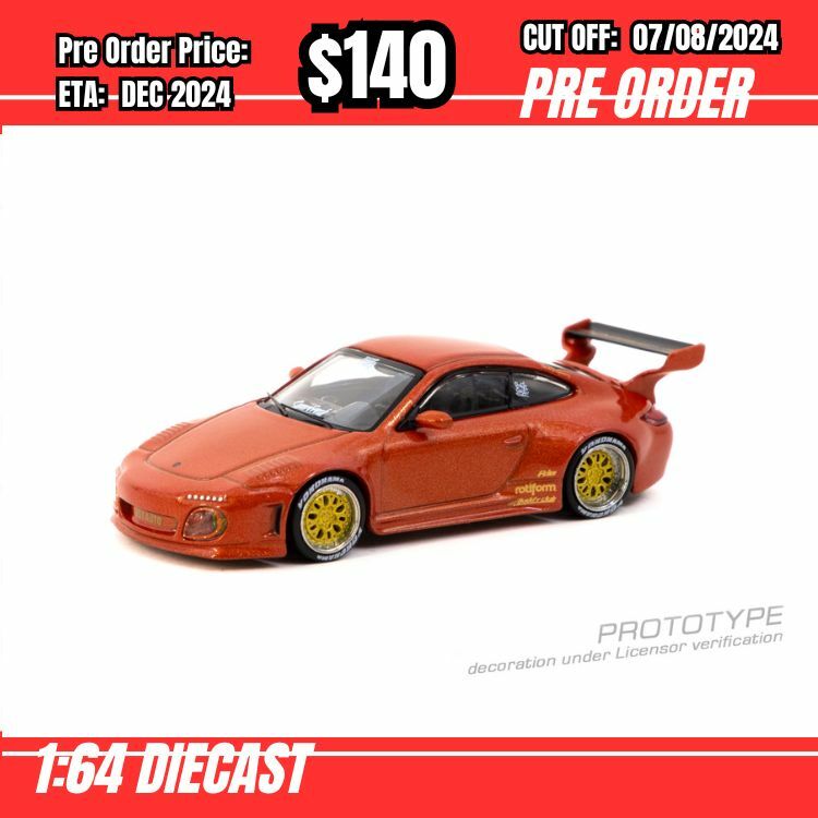 PO-$140 * Tarmac * 1:64 Old & New 997 Red Metallic [OD26/07]