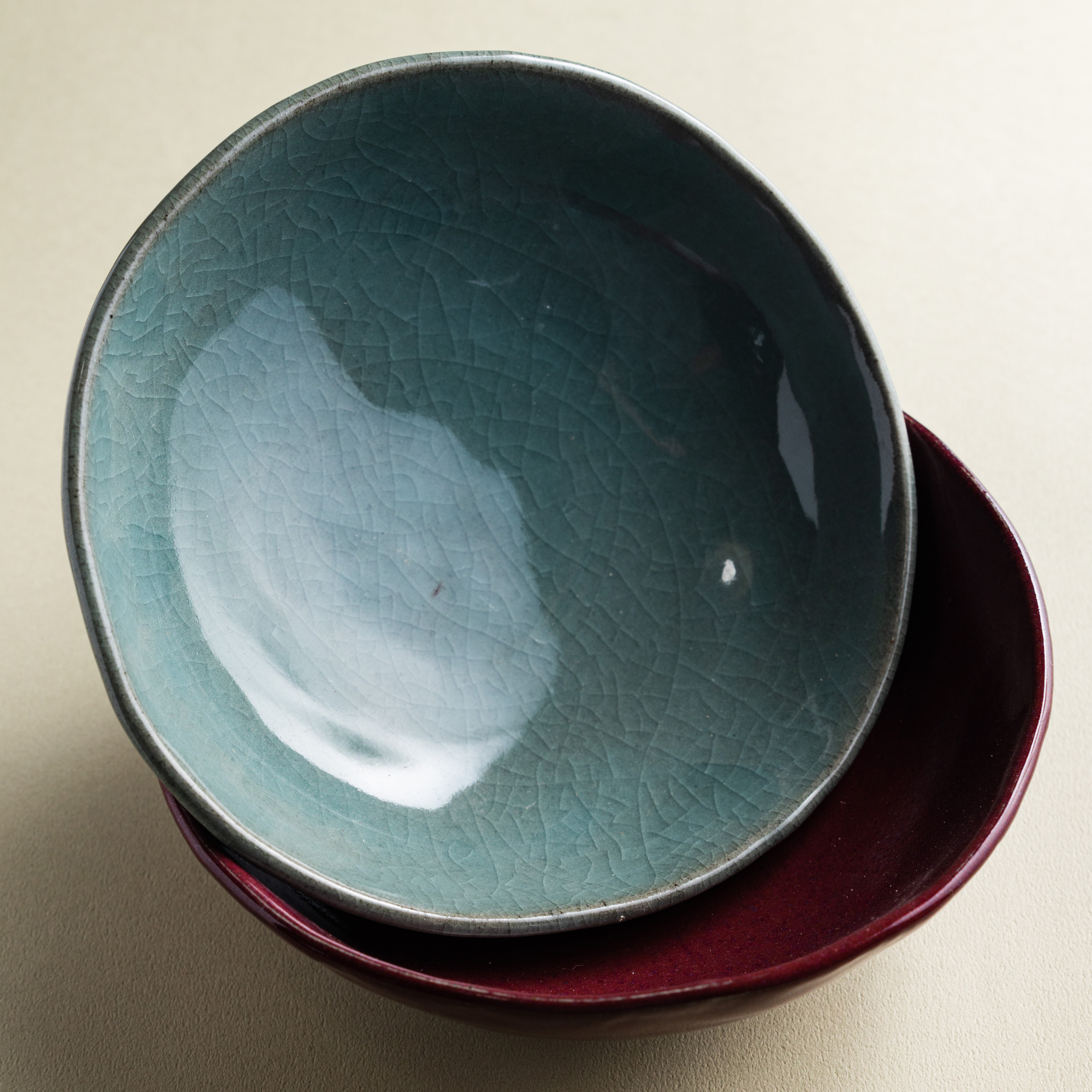 【寶來陶】範拓梳紋大碗