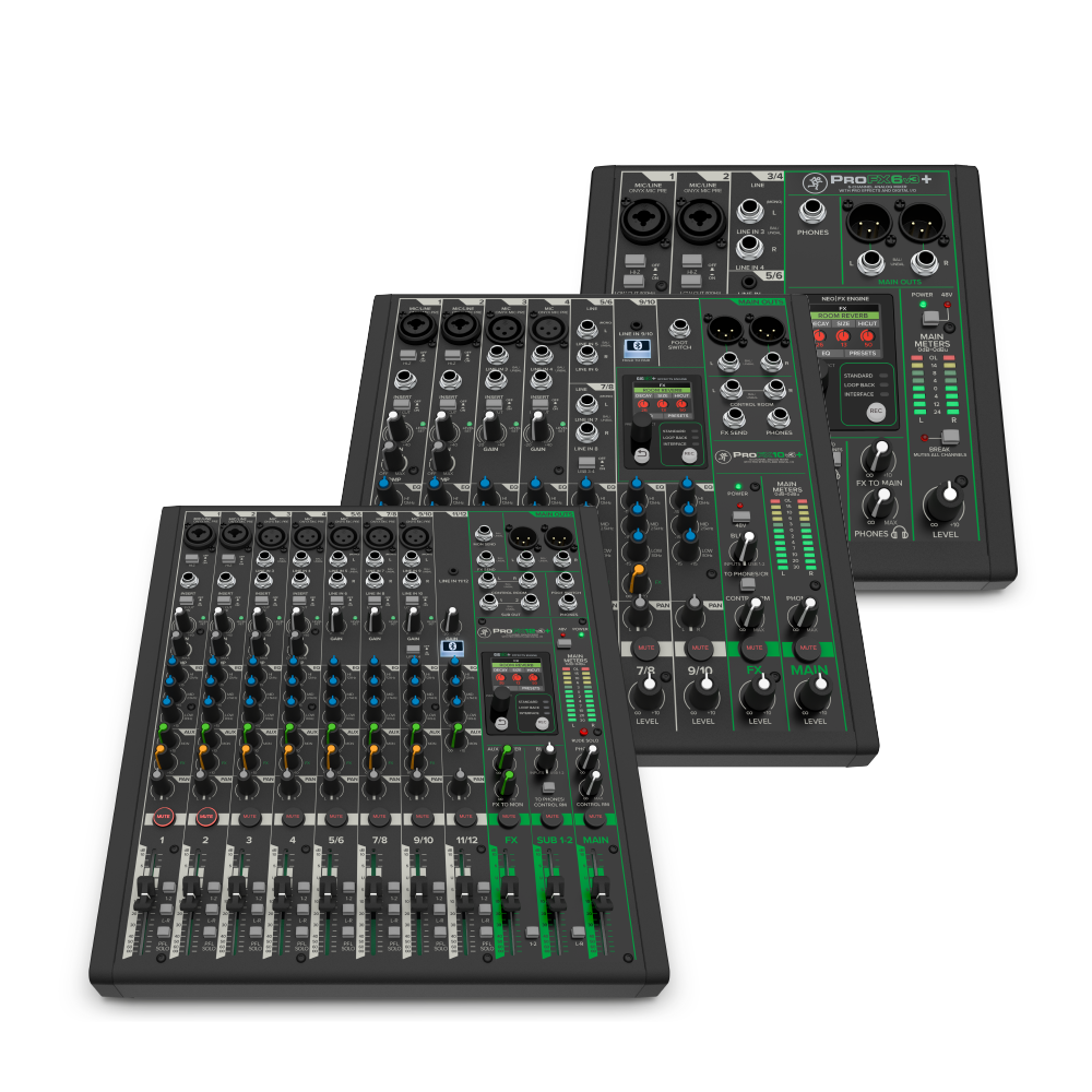 Mackie MACKIE / ProFX v3+系列 類比混音器 (6v3+/10v3+/12v3+) — 三峽錄音 / 音響