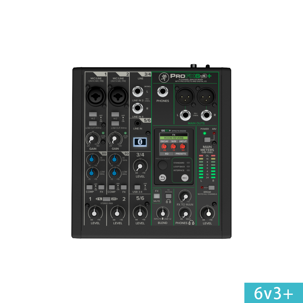 Mackie MACKIE / ProFX v3+系列 類比混音器 (6v3+/10v3+/12v3+) 第 2 張圖片｜三峽錄音 / 音響