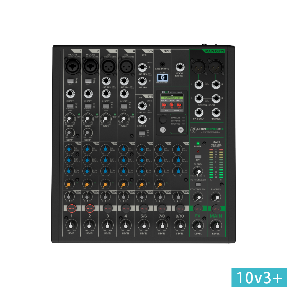 Mackie MACKIE / ProFX v3+系列 類比混音器 (6v3+/10v3+/12v3+) 第 3 張圖片｜三峽錄音 / 音響