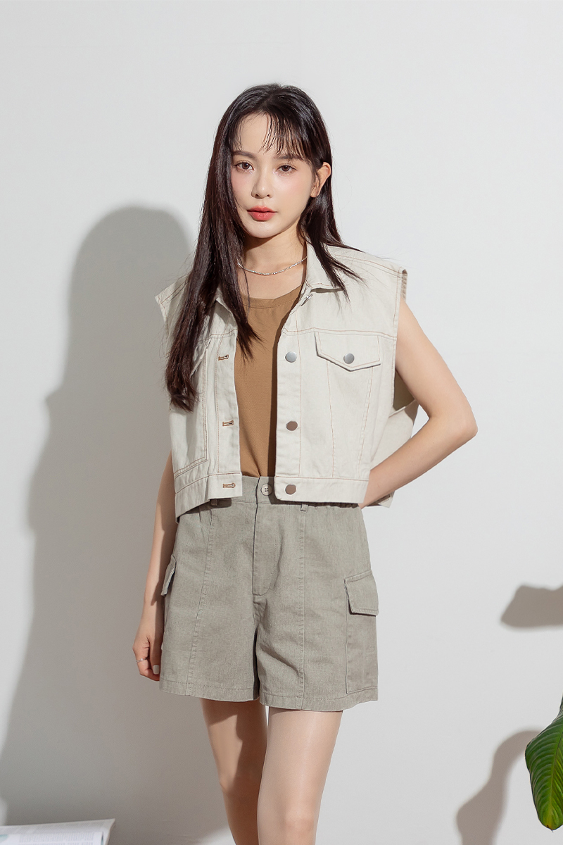 【官網限定】無袖寬擺背心上衣