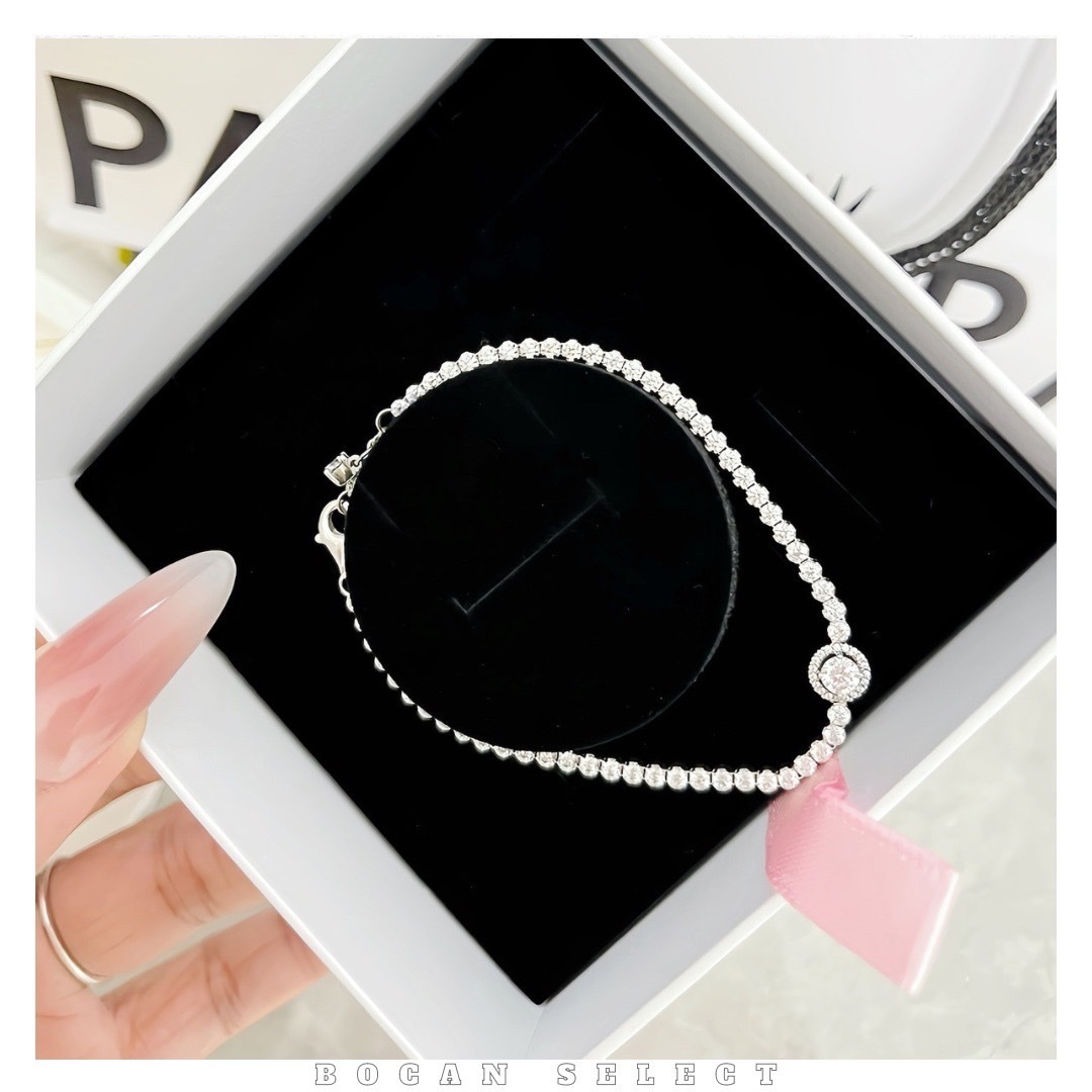 PANDORA 潘朵拉 璀璨光環寶石 925純銀 手鏈