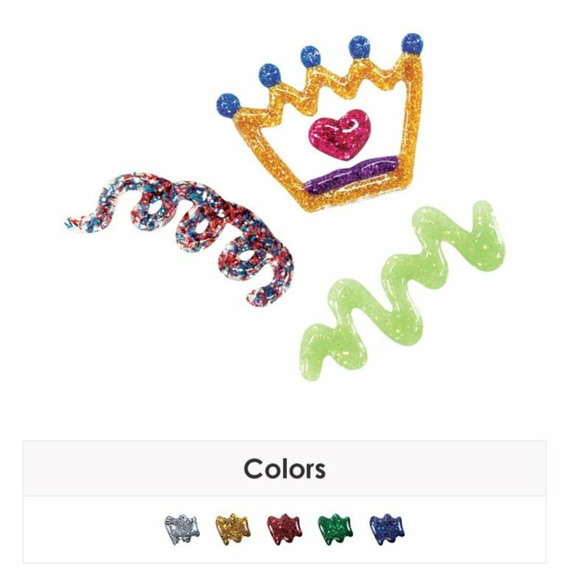AMOS - 韓國 AMOS 閃亮金粉膠水, 5色套裝 #GCL10B5《香港行貨》- 1 套