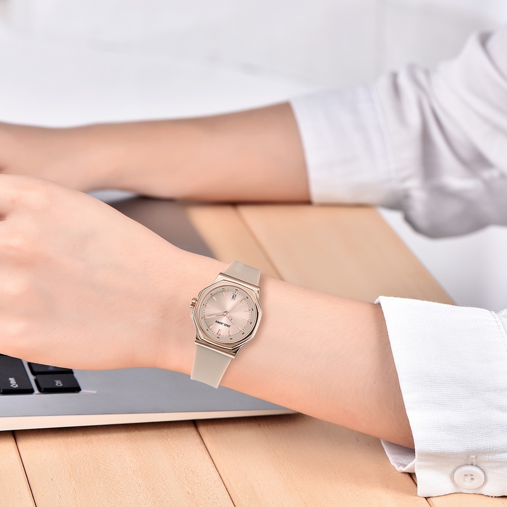 【Jonas Jasmin 喬納斯】JJ-2253 八角玫瑰金 前衛新穎 文青時尚 古典質感造型 女士腕錶 手錶