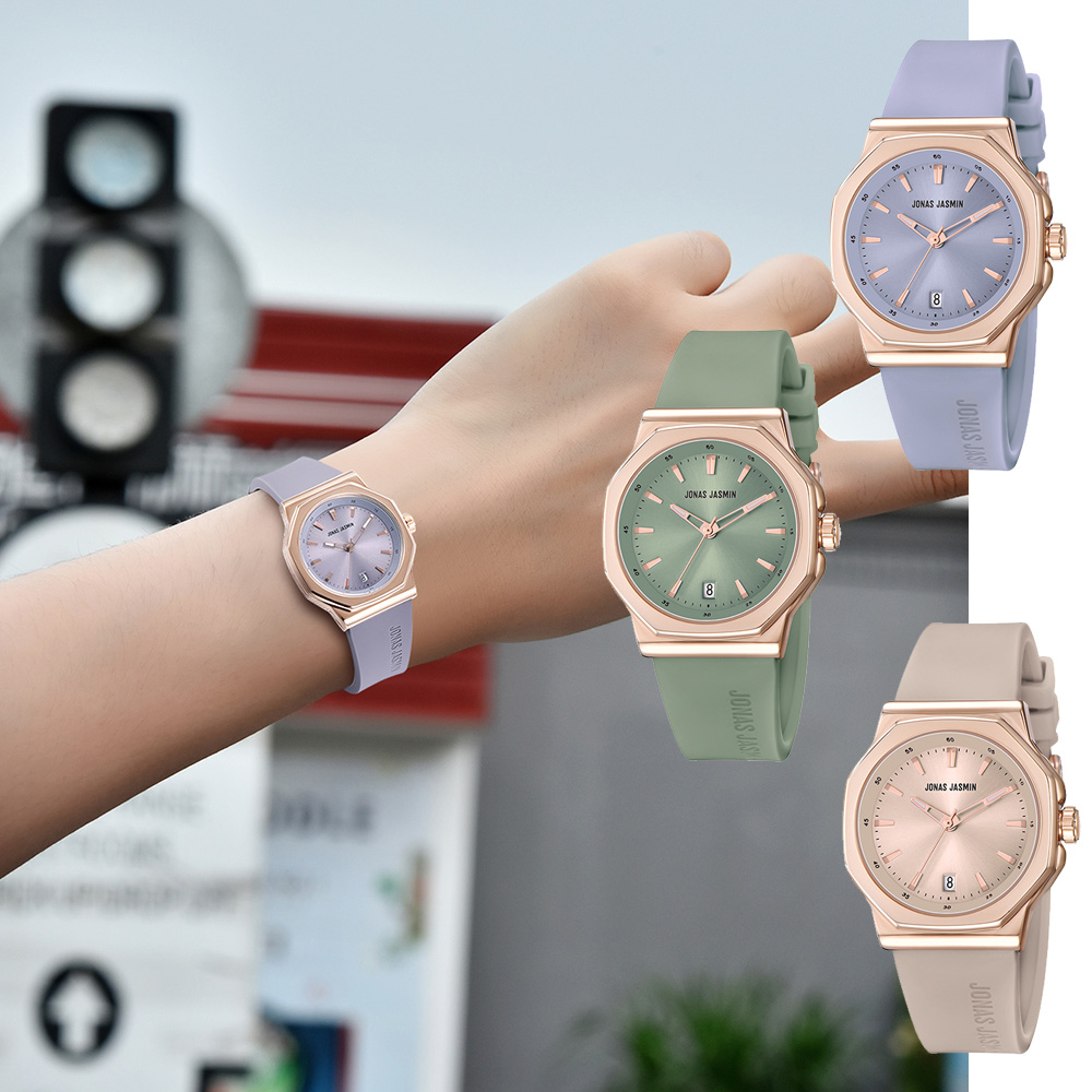 【Jonas Jasmin 喬納斯】JJ-2253 八角玫瑰金 前衛新穎 文青時尚 古典質感造型 女士腕錶 手錶