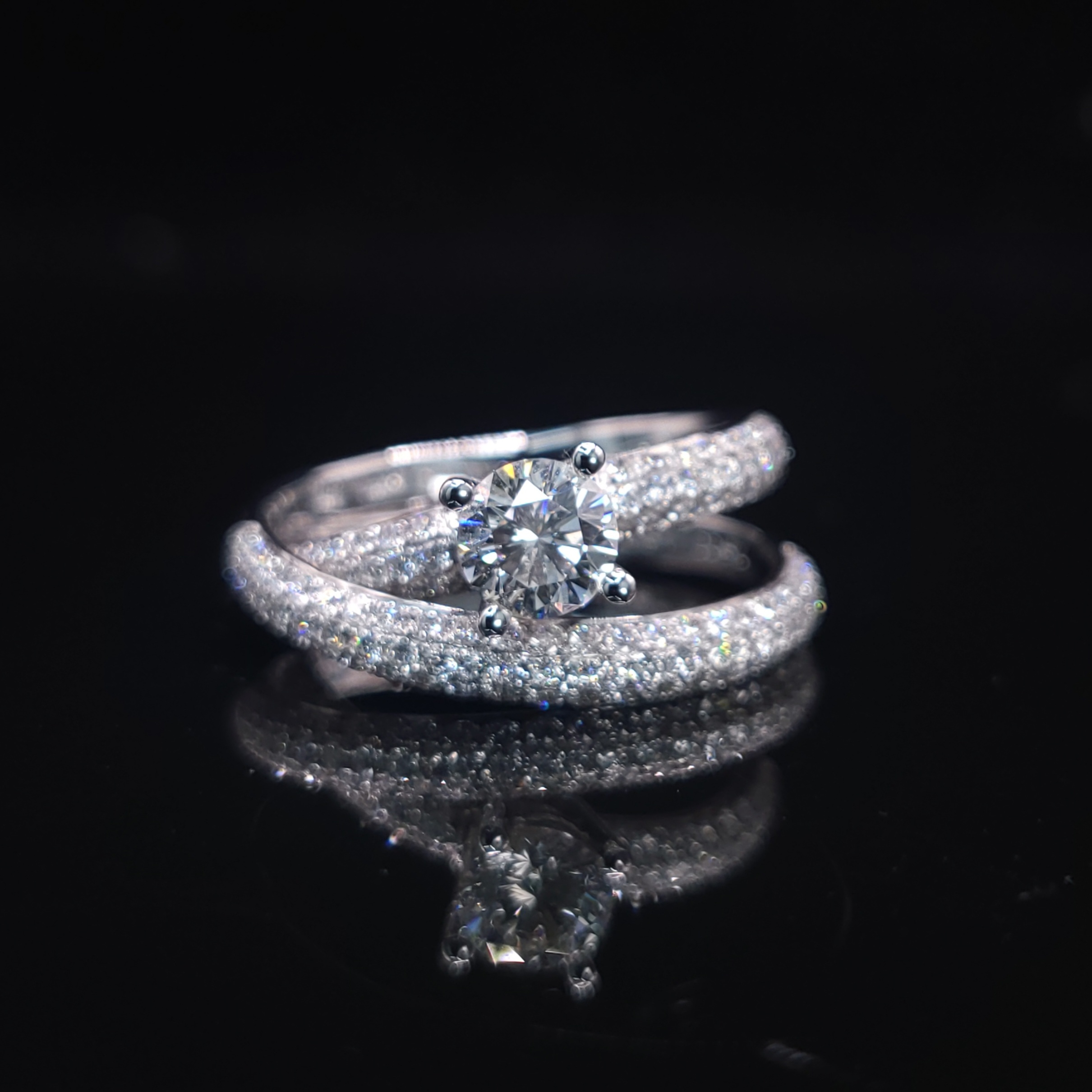 18K White Gold 1.18ct Diamond Ring