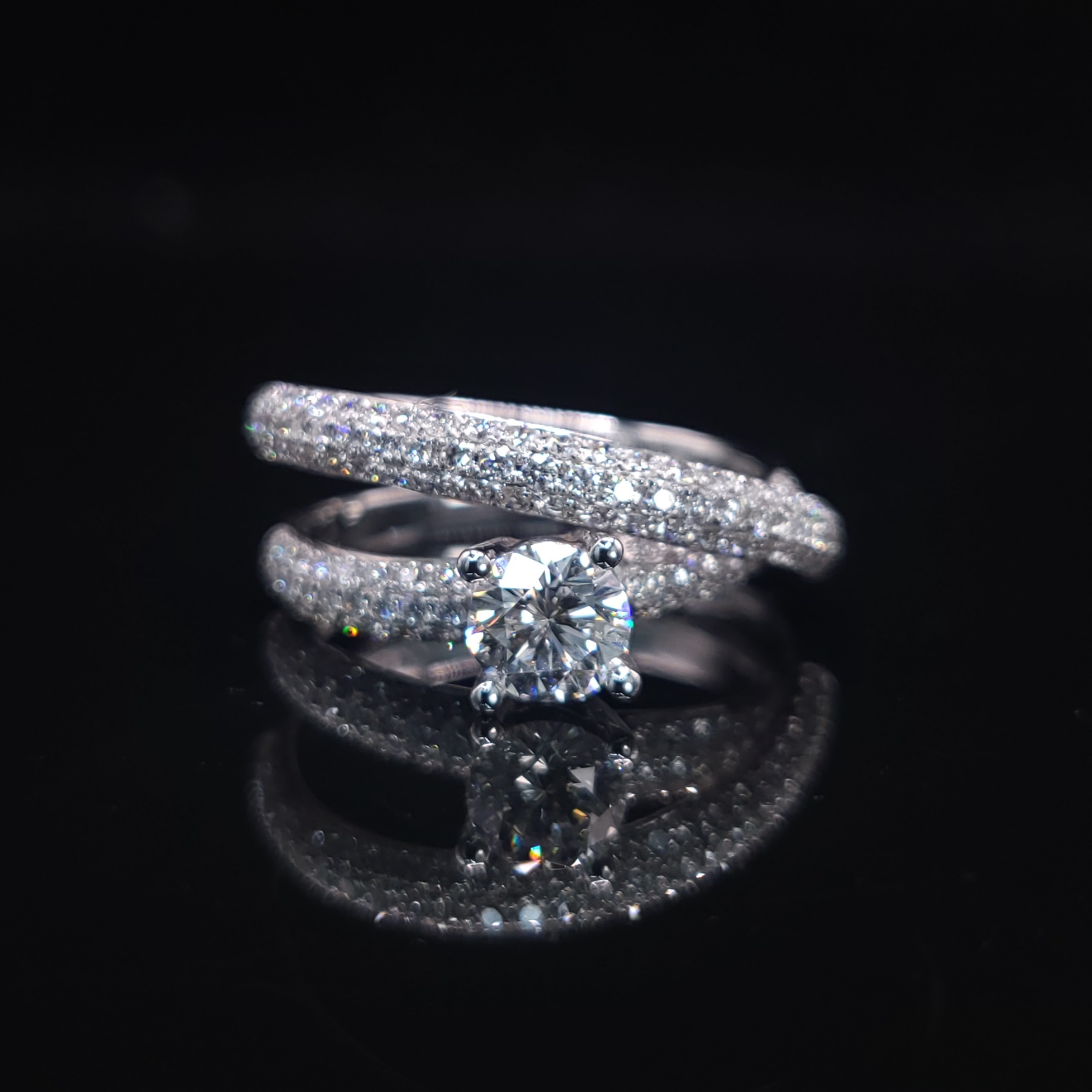 18K White Gold 1.18ct Diamond Ring
