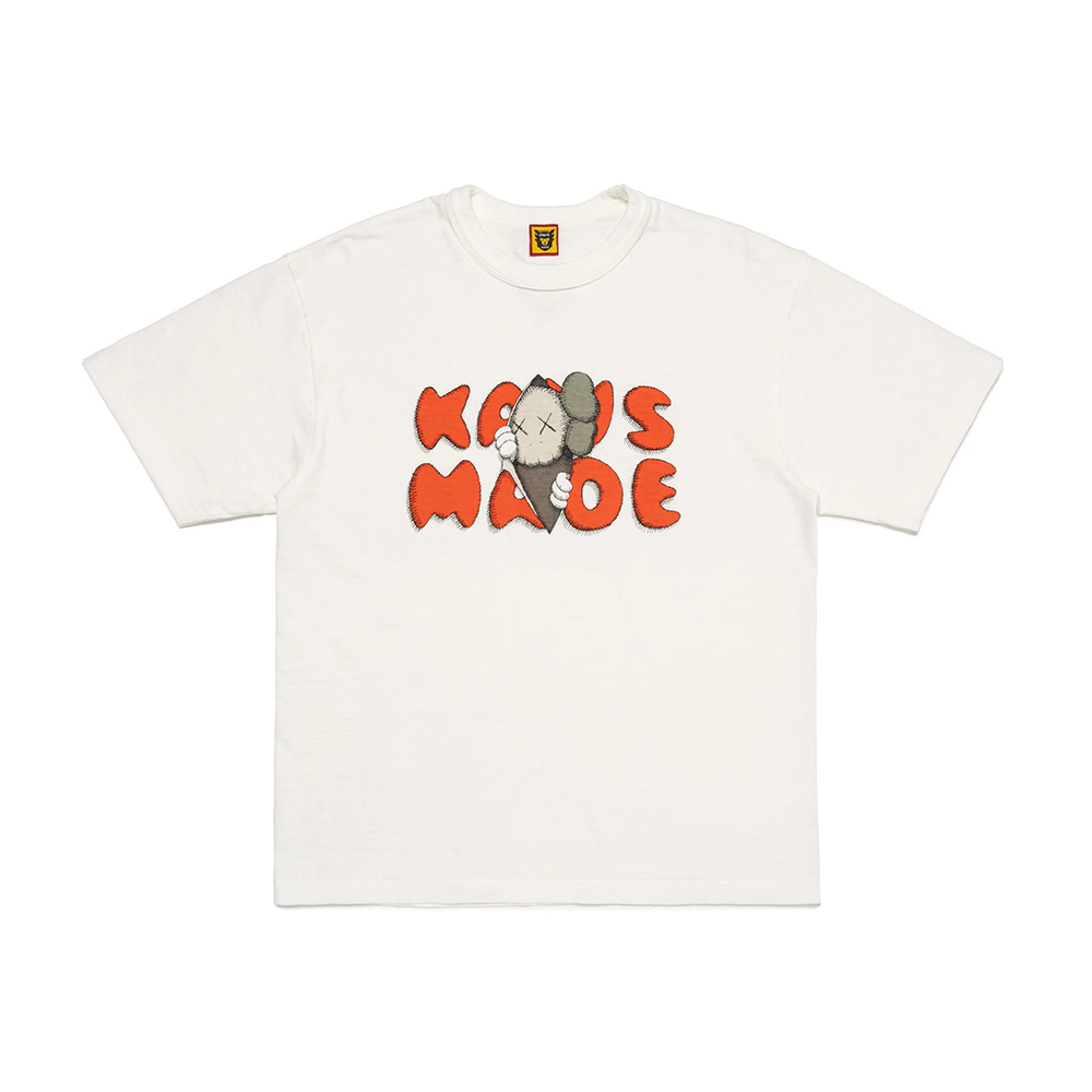 Kaws x Human Made 胸前人偶文字 白 / 黑 XX27TE014-WT XX27TE014-BK