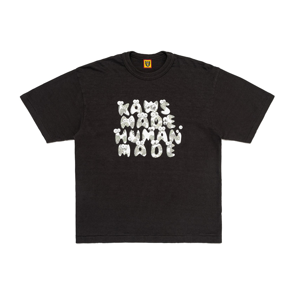 Kaws x Human Made 胸前文字款 白 /黑 XX27TE017-WT XX27TE017-BK