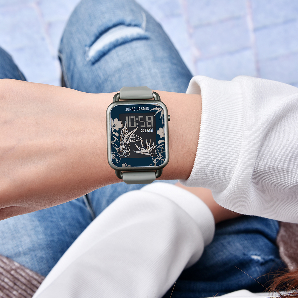 【Jonas Jasmin 喬納斯】JJ-2257 花朵系列 女士潮流優雅時尚 繽紛質感 櫻花玫瑰 電子錶 手錶