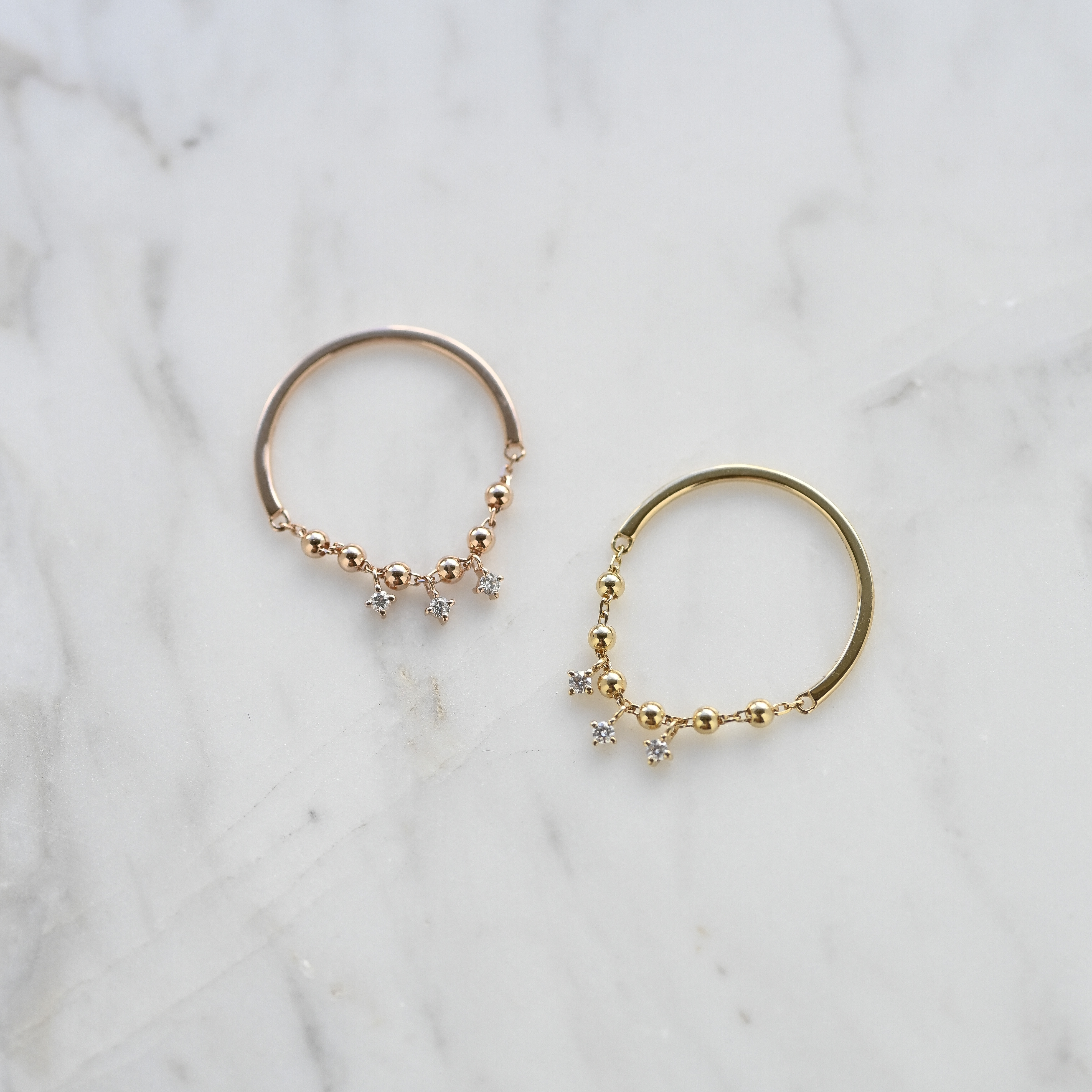 18K Tres Gotas Diamond Ring