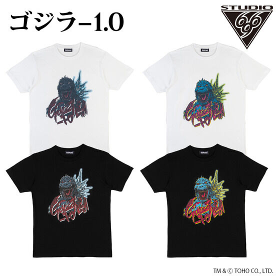 215139 Pbandai 預訂2024/9月 ゴジラ Tシャツ feat.STUDIO696 ゴジラ-1.0柄