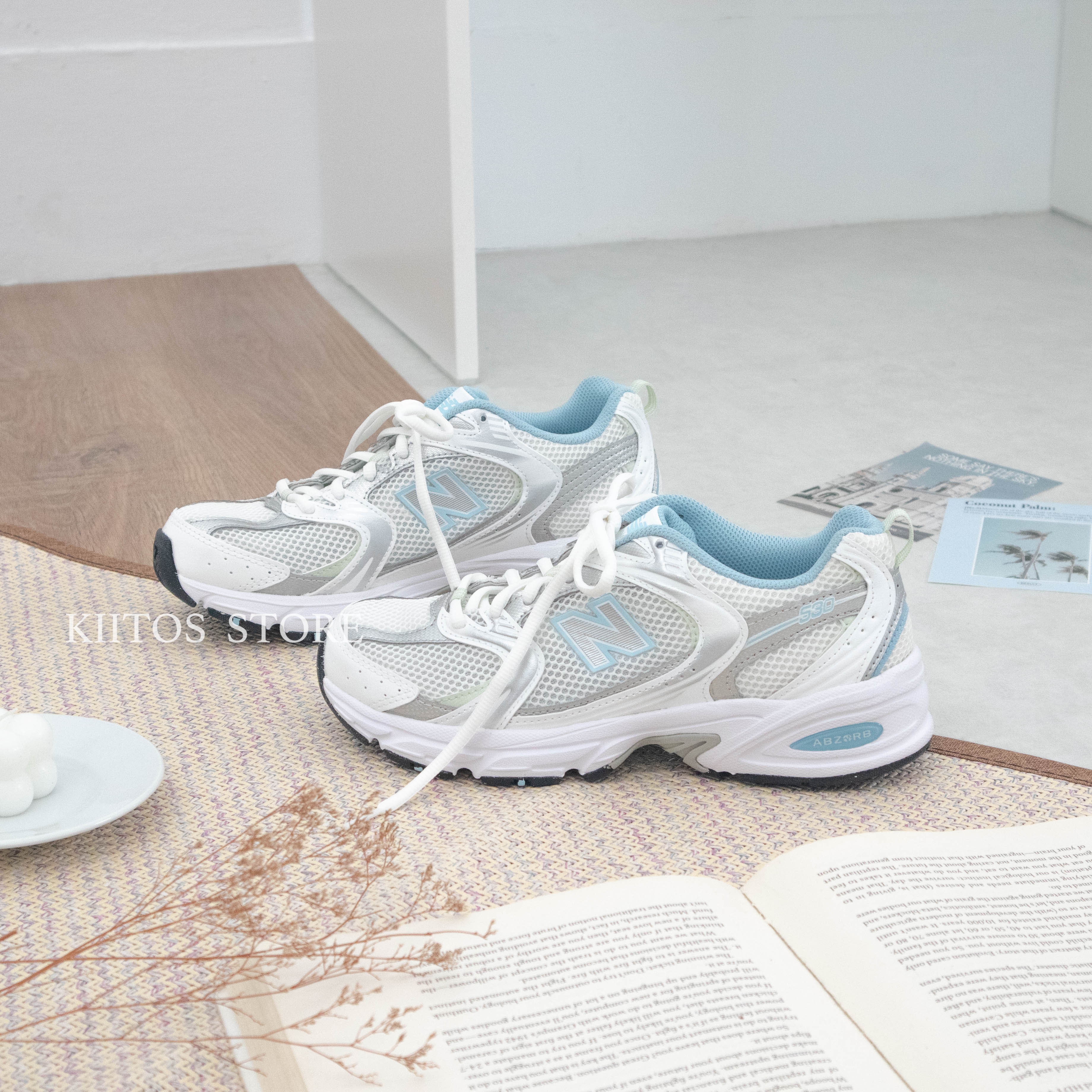 New Balance 530 "White Chrome Blue" 白銀藍綠 MR530SGB