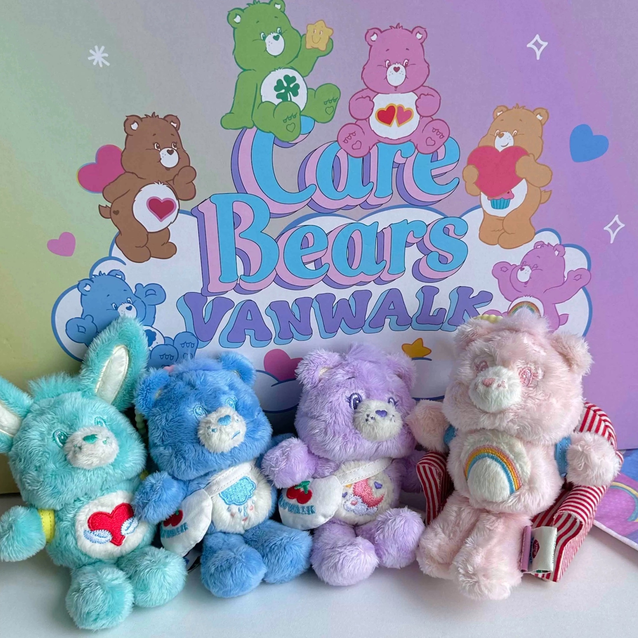 CARE BEARS X VANWALK 聯名款 愛心小熊 彩虹熊 吊飾 鑰匙圈 鈴鐺 / 預購